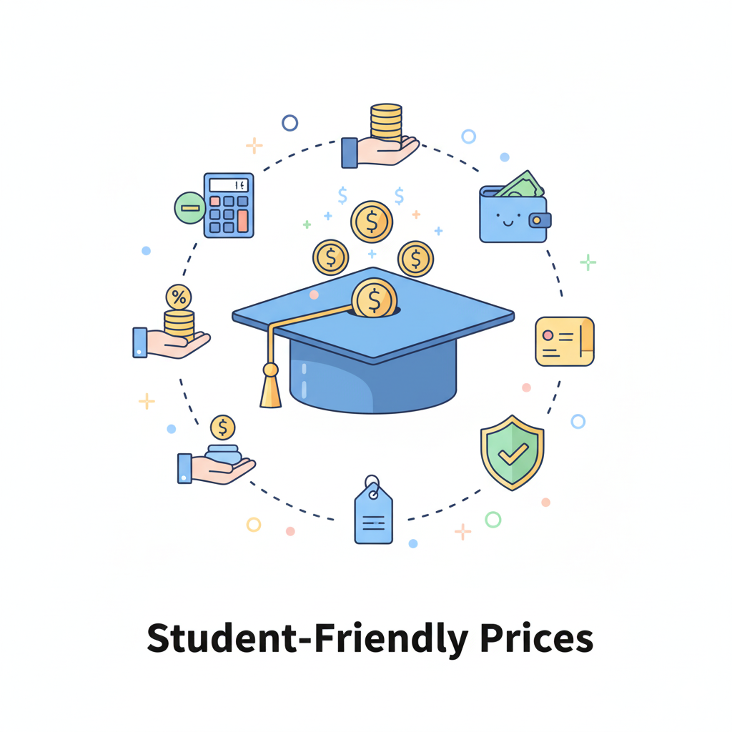 Student friendly pricing